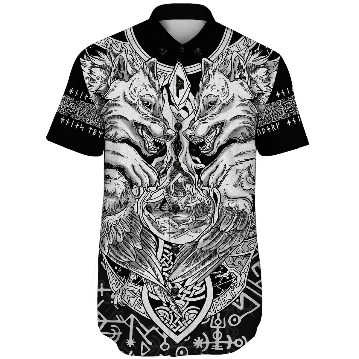 viking-shorts-sleeve-shirt-wolf-and-raven-special