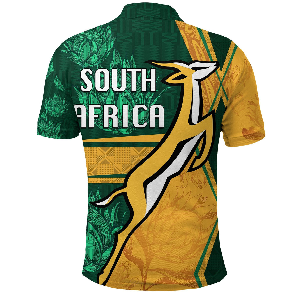 South Africa Polo Shirt Springboks Rugby Be Fancy - Wonder Print Shop