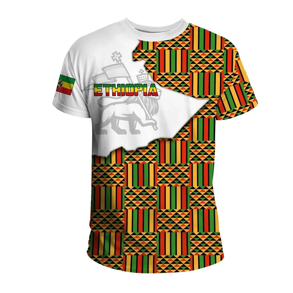 Ethiopia T Shirt Map LT10 - Wonder Print Shop