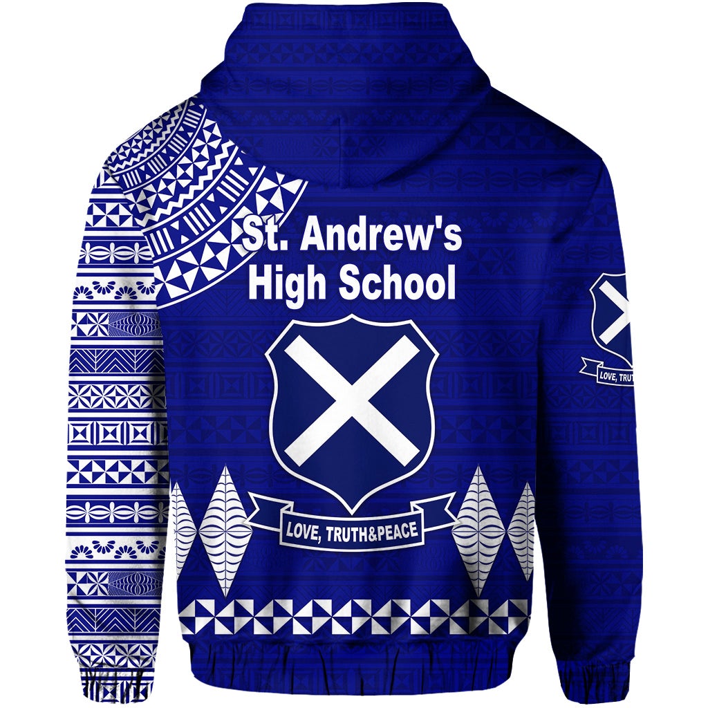 St. andrews High School Zip Hoodie Simple Style LT8 - Wonder Print Shop