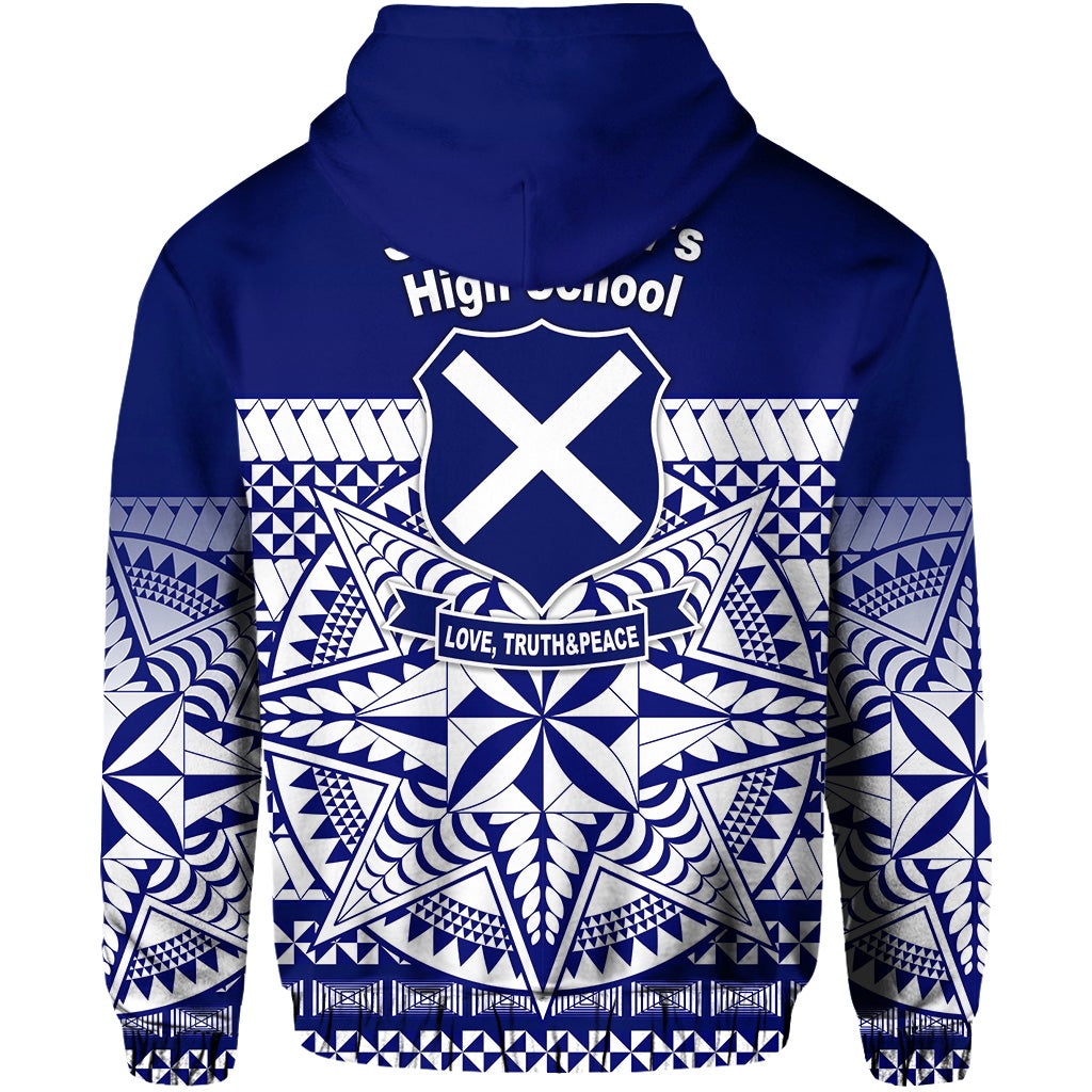 St. andrews High School Zip Hoodie Simplified Version LT8 - Wonder Print Shop