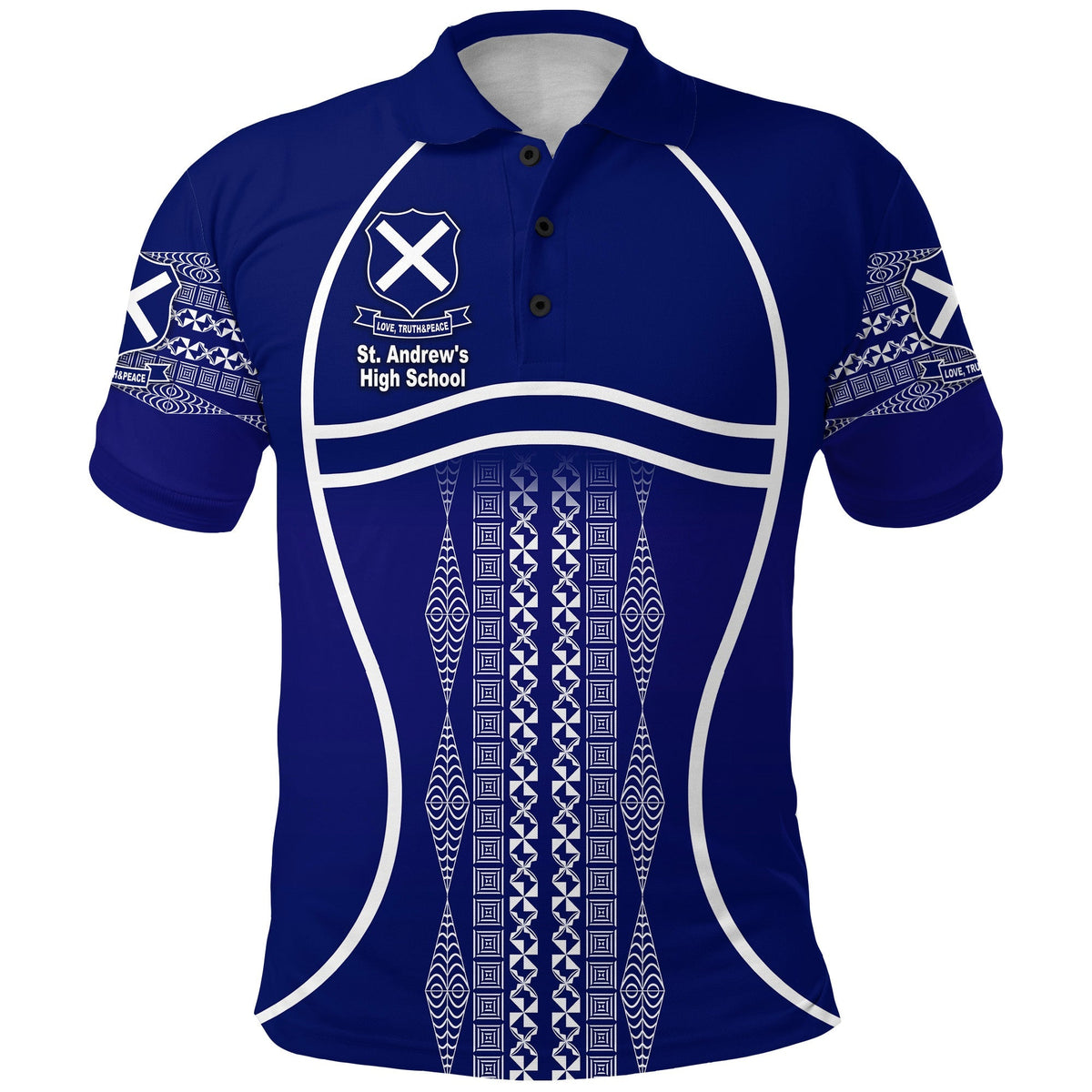 St. andrews High School Polo Shirt Unique Vibes LT8 - Wonder Print Shop