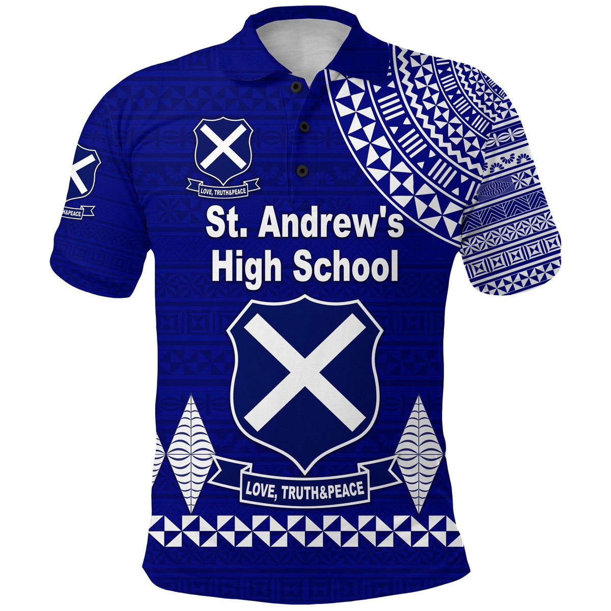 St. andrews High School Polo Shirt Simple Style LT8 - Wonder Print Shop
