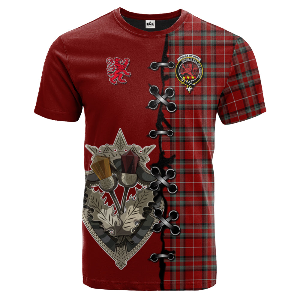 scottish-stuart-of-bute-clan-crest-tartan-lion-rampant-and-celtic-thistle-t-shirt