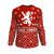 Scotland Christmas Sweatshirt Lion Thistle Red - Wonder Print Shop