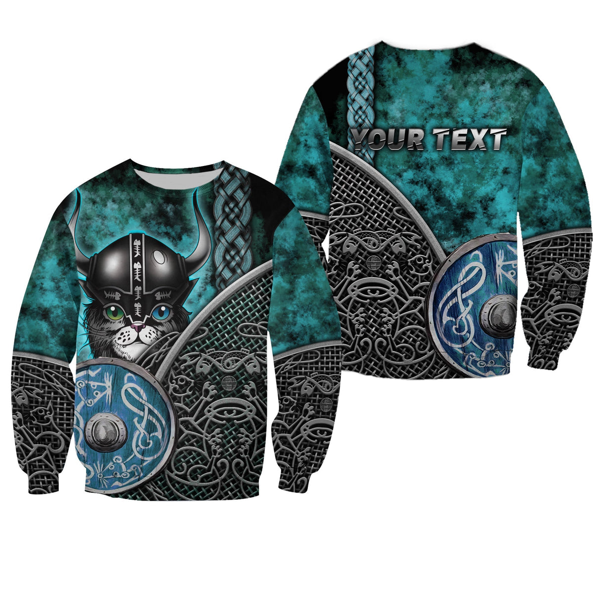 Viking Clothing Viking 3D Cat Sweatshirts RLT12 - Wonder Print Shop