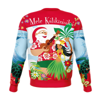 Hawaii Christmas Sweatshirt - Mele Kalikimaka Santa Claus - Wonder Print Shop