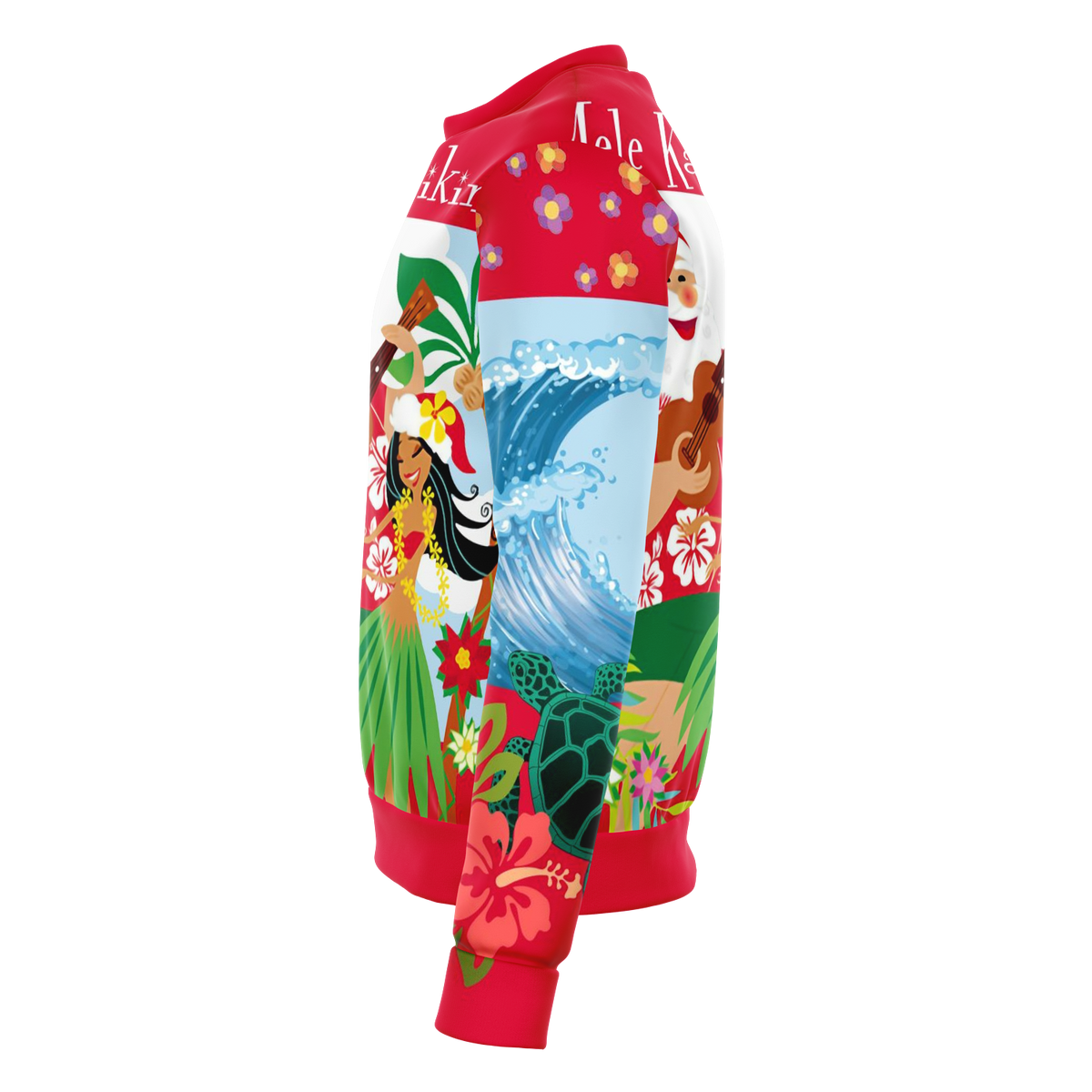 Hawaii Christmas Sweatshirt - Mele Kalikimaka Santa Claus - Wonder Print Shop