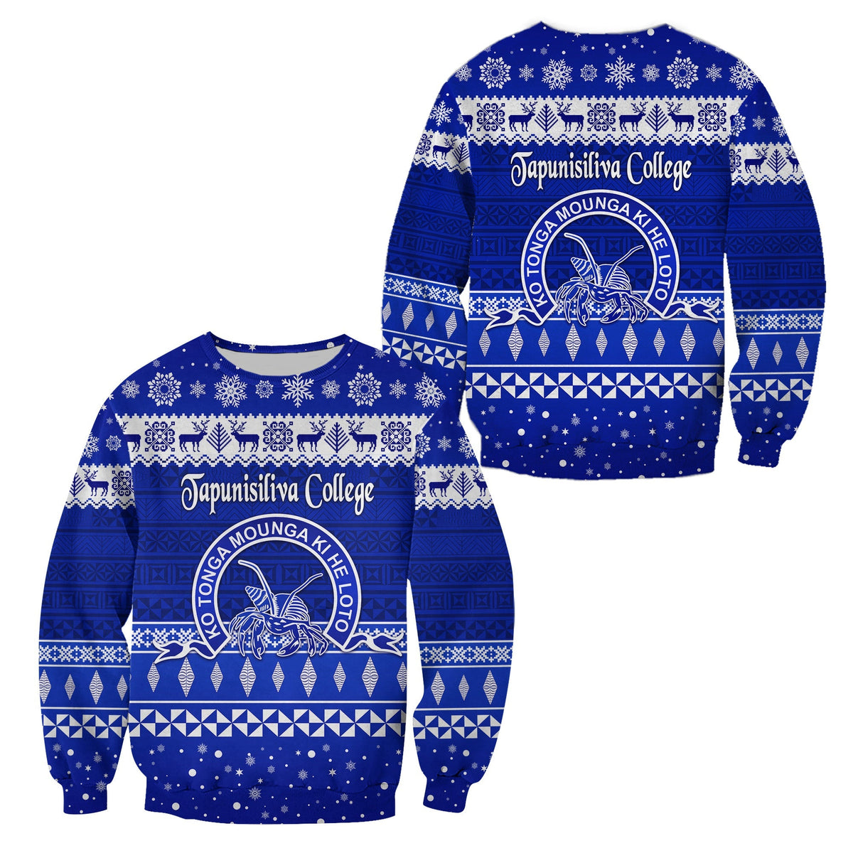 Tapunisiliva College Christmas Sweatshirt Simple Style LT8 - Wonder Print Shop