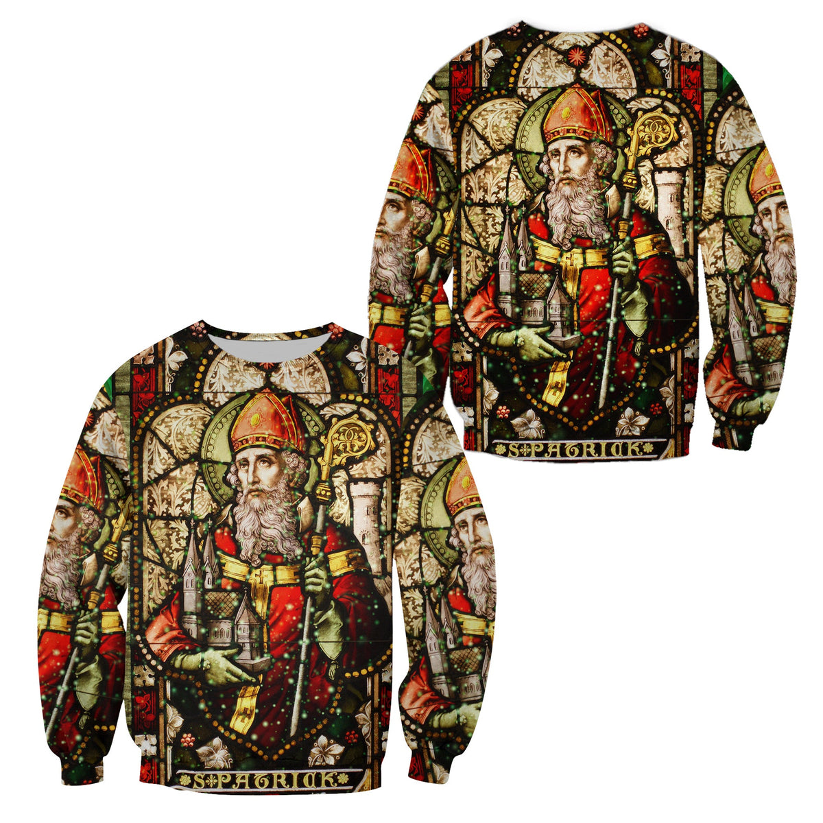 Ireland Saint Patrick's Day Sweatshirt Saint Patrick Vibes LT8 - Wonder Print Shop