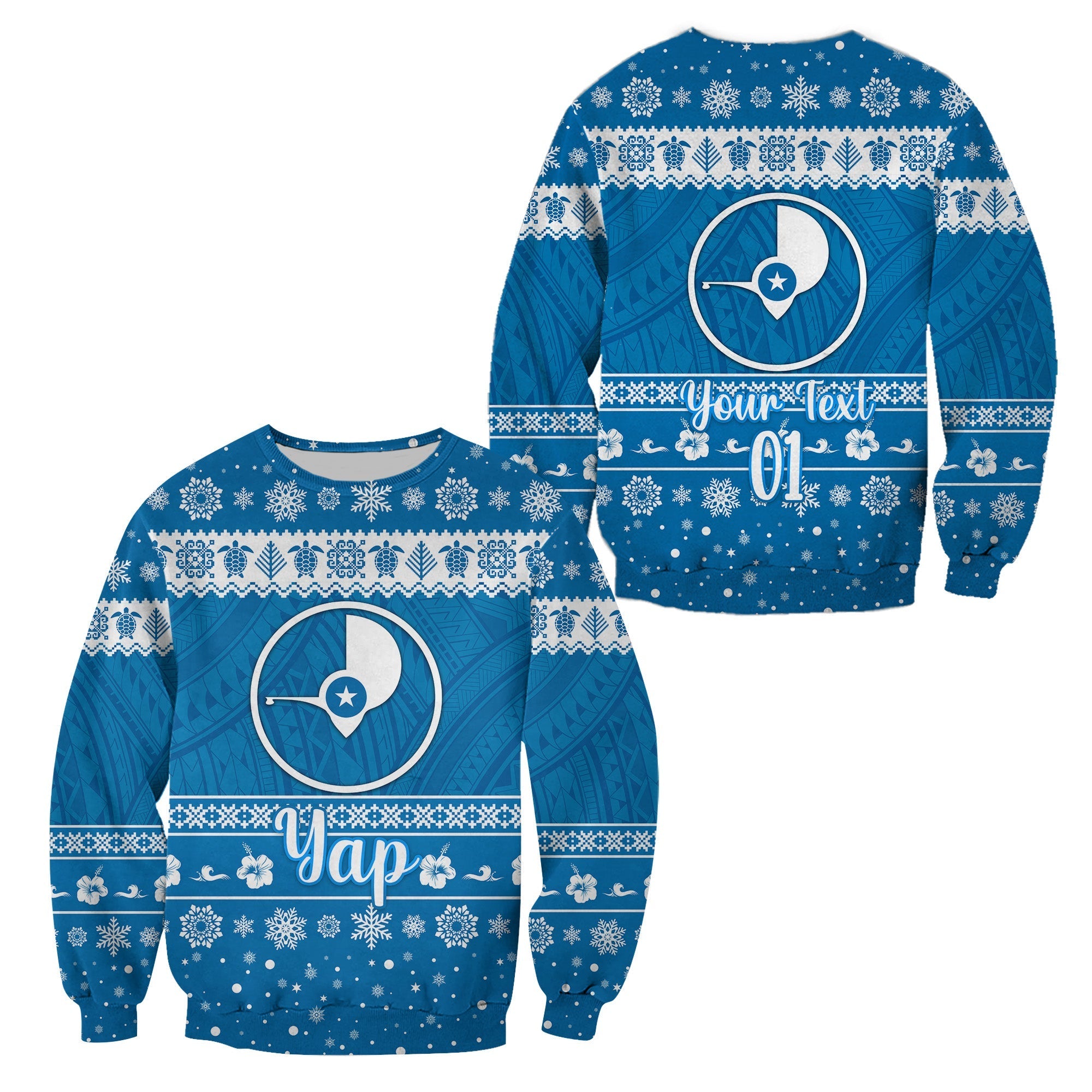 (Custom Personalised) FSM Yap Christmas Sweatshirt Simple Style LT8 - Wonder Print Shop