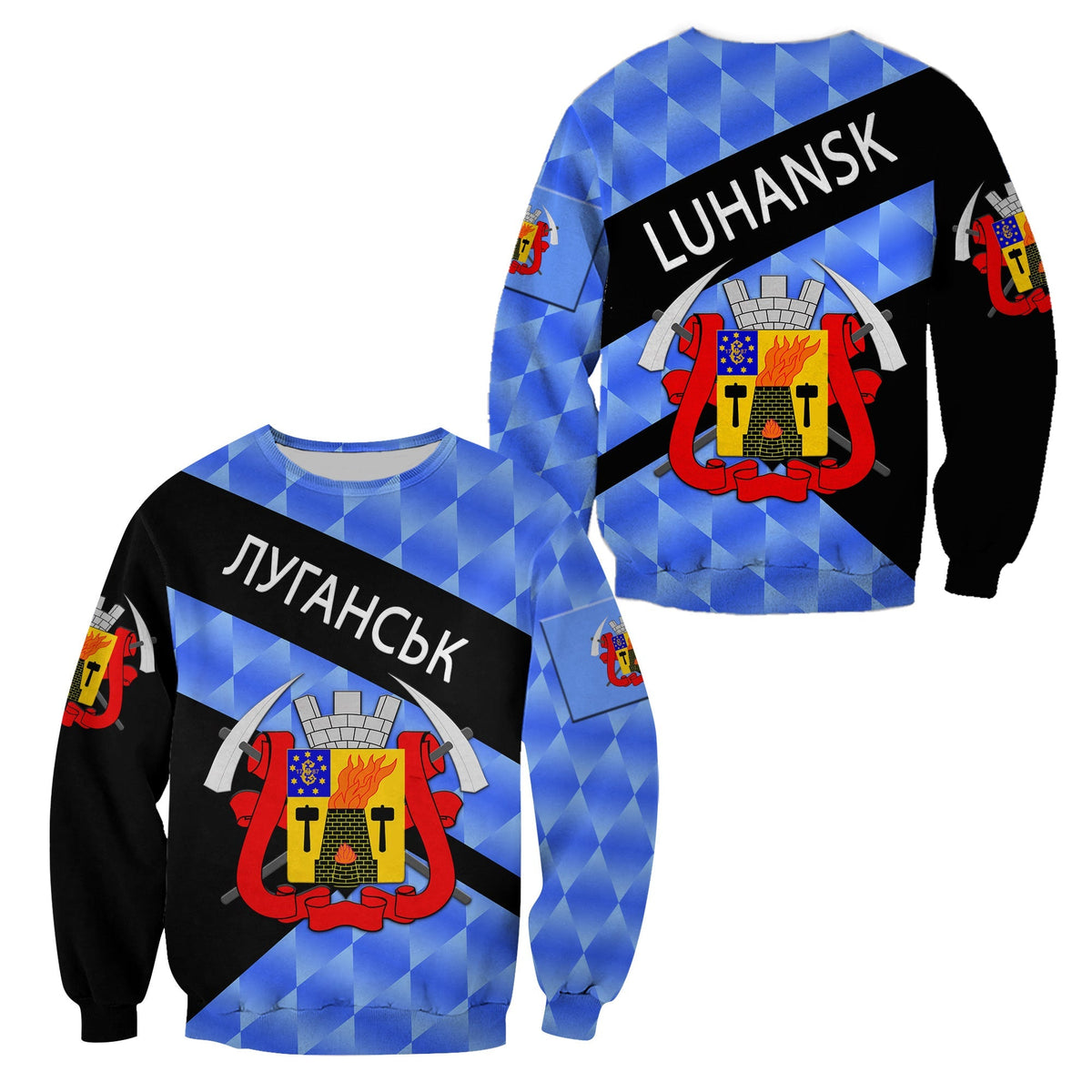 Ukraine Luhansk Sweatshirt Sporty Style LT8 - Wonder Print Shop