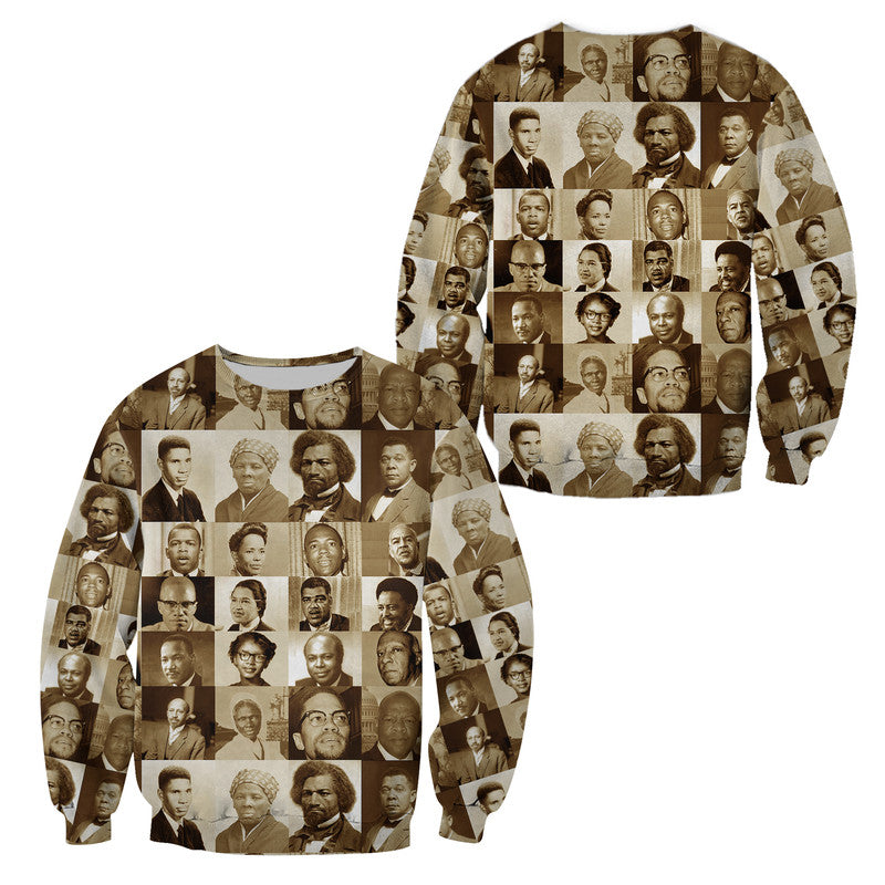 Civil Rights Leaders Sweatshirt Portrait Version LT8 - Wonder Print Shop