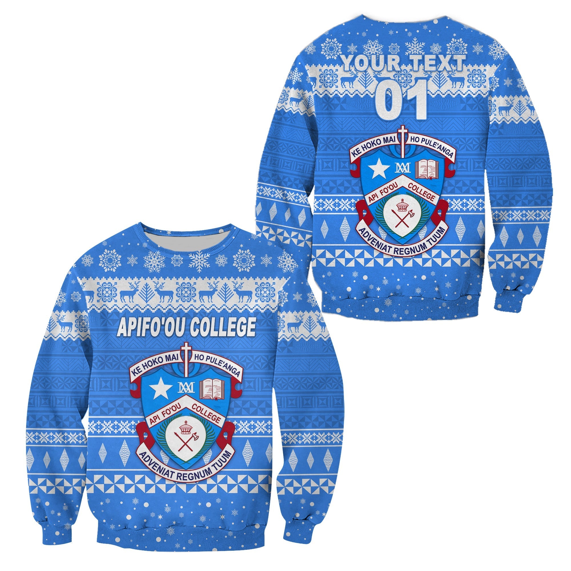 custom-personalised-apifoou-college-christmas-sweatshirt-simple-style