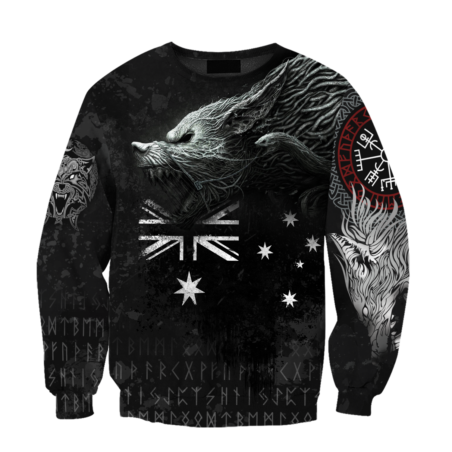 Viking Sweatshirt - Australia Viking Fenrir RLT12 - Wonder Print Shop