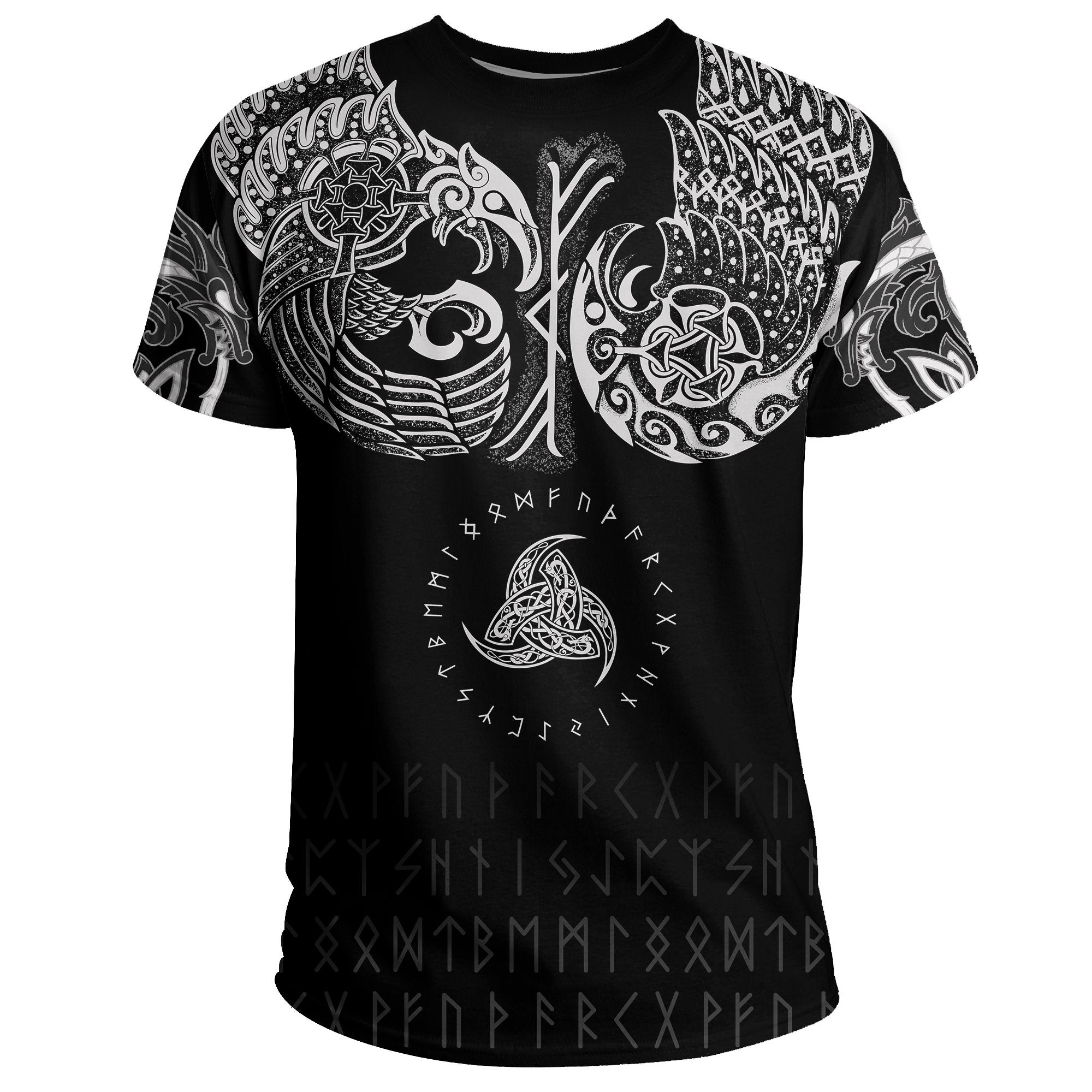 Viking T Shirt, Chest Tattoo All Over Print RLT12 - Wonder Print Shop