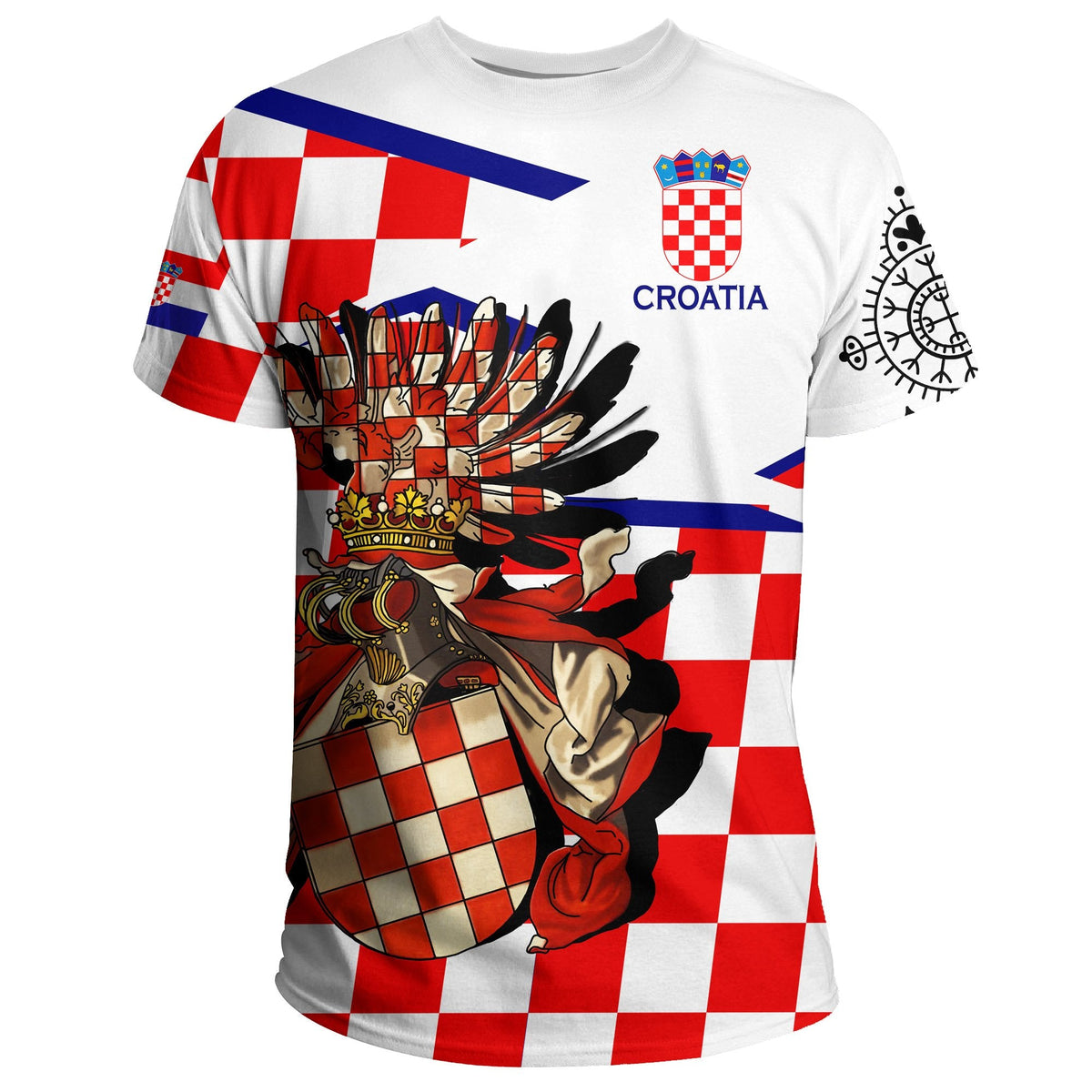 Croatia T Shirt Croatian Tattoo - Wonder Print Shop