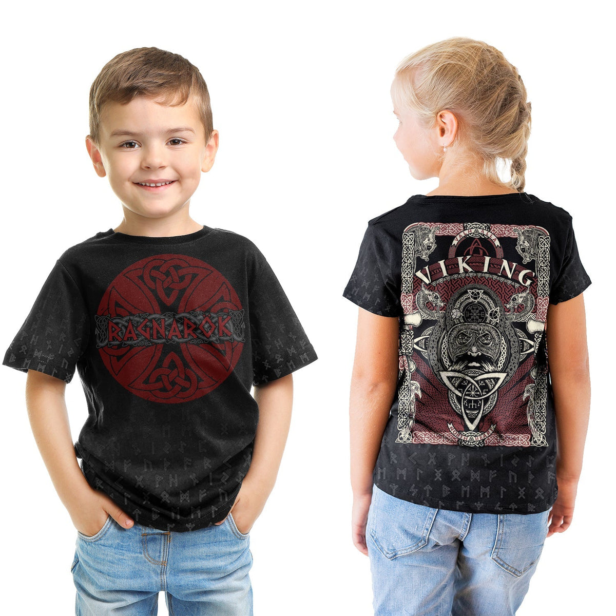 Viking Ragnarok T shirt Kid RLT12 - Wonder Print Shop