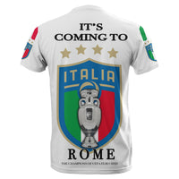 Custom Italy Euro Champions 2020 T Shirt White Style LT6 - Wonder Print Shop