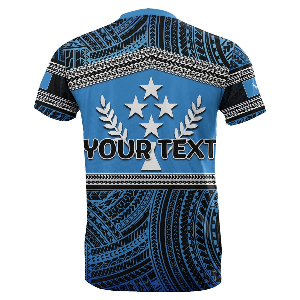 Custom Kosrae T Shirt Polynesian Patterns LT6 - Wonder Print Shop