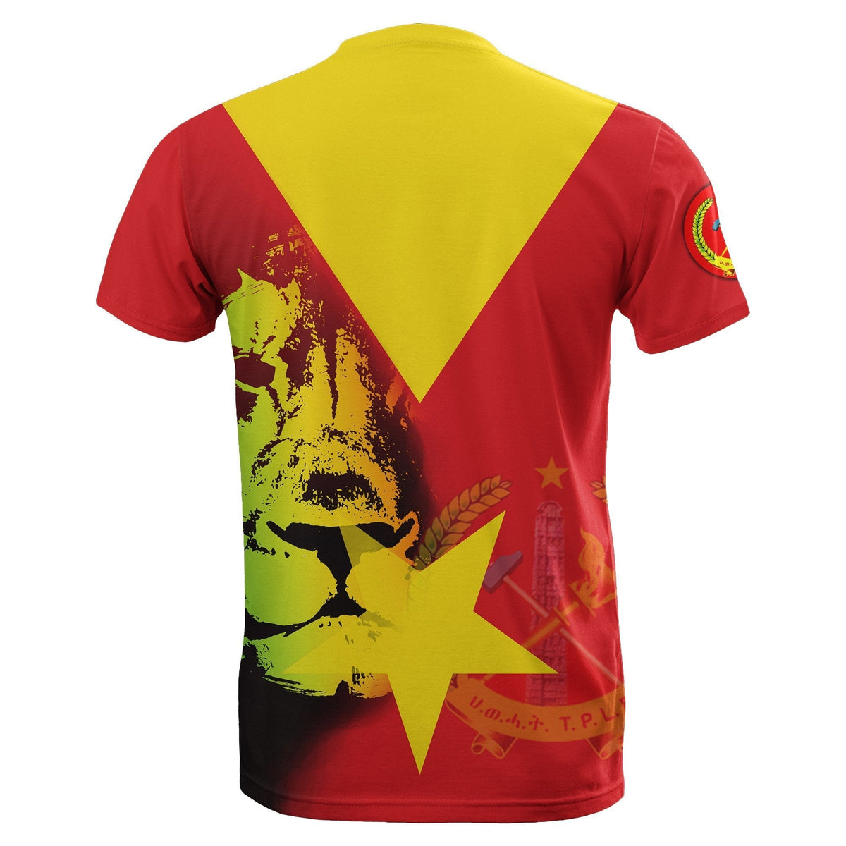 African Tigray T Shirt Tigray Flag and Lion LT6 - Wonder Print Shop