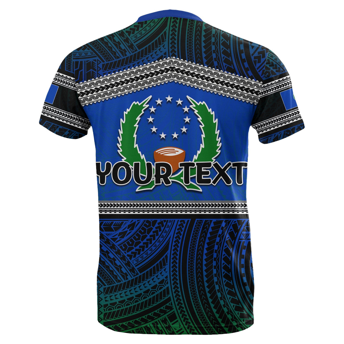Custom Pohnpei T Shirt Polynesian Patterns LT6 - Wonder Print Shop