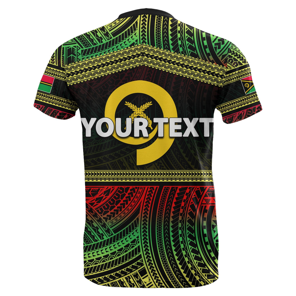 Custom Athletics Vanuatu T Shirt Of Vanuatu Polynesian Patterns LT6 - Wonder Print Shop