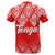 Tonga T Shirt Ngatu White and Red Style LT6 - Wonder Print Shop