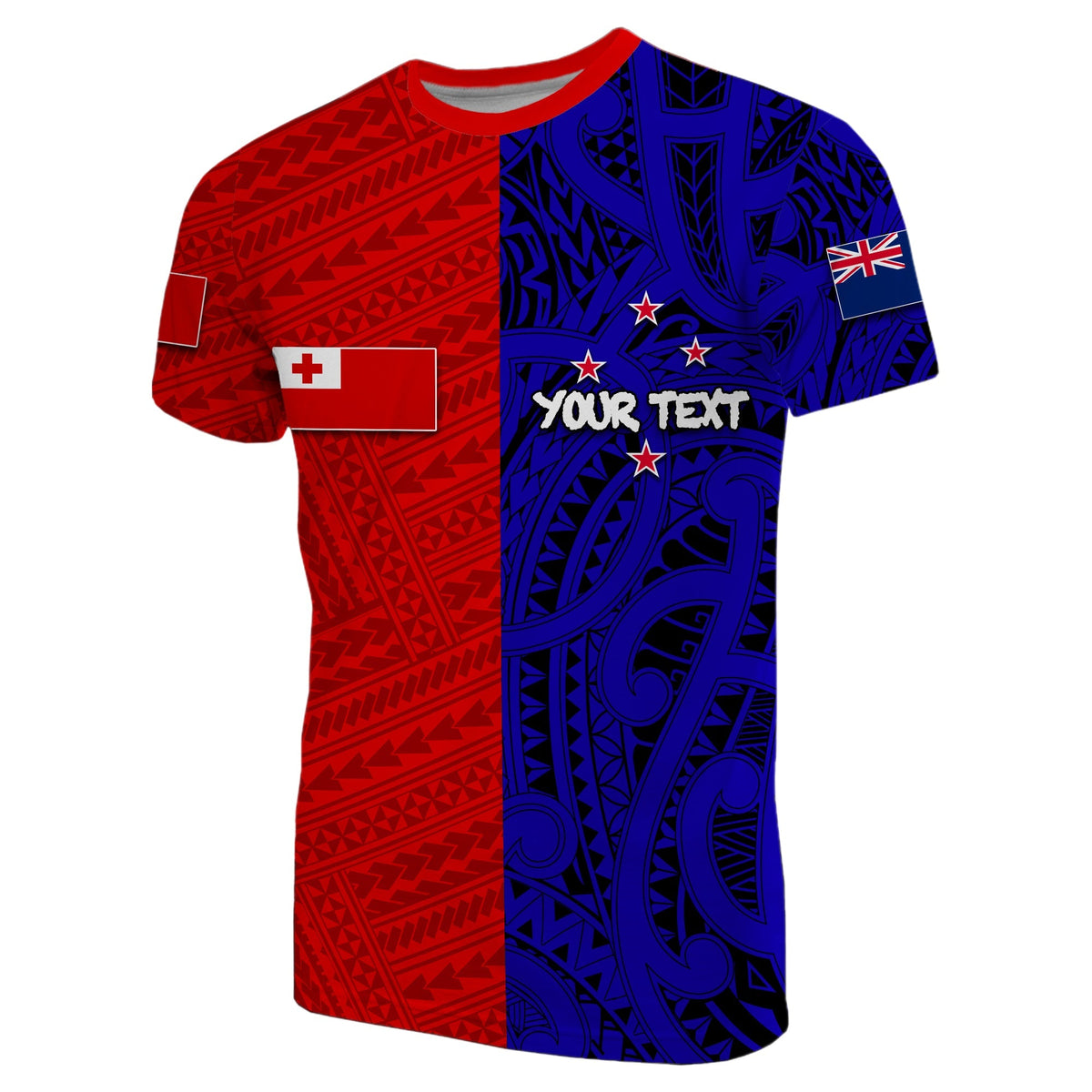 Custom Kalapu Kafataha O Aotearoa T Shirt Half Style LT6 - Wonder Print Shop