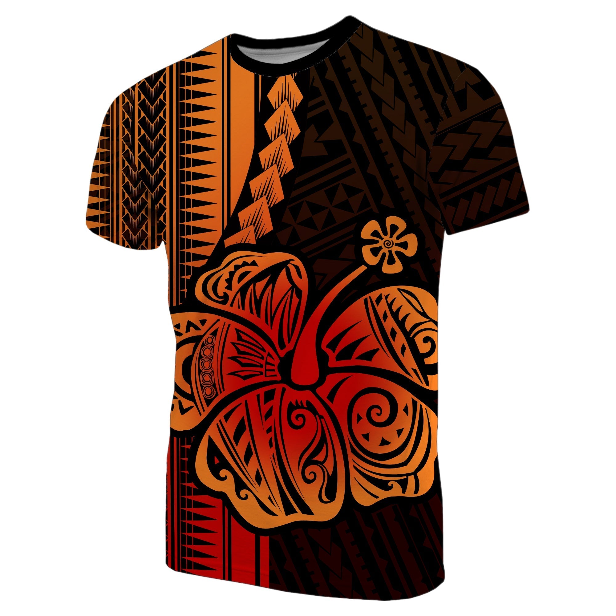 Custom Polynesian Hibiscus T Shirt Hawaiian Style No.1 LT6 - Wonder Print Shop