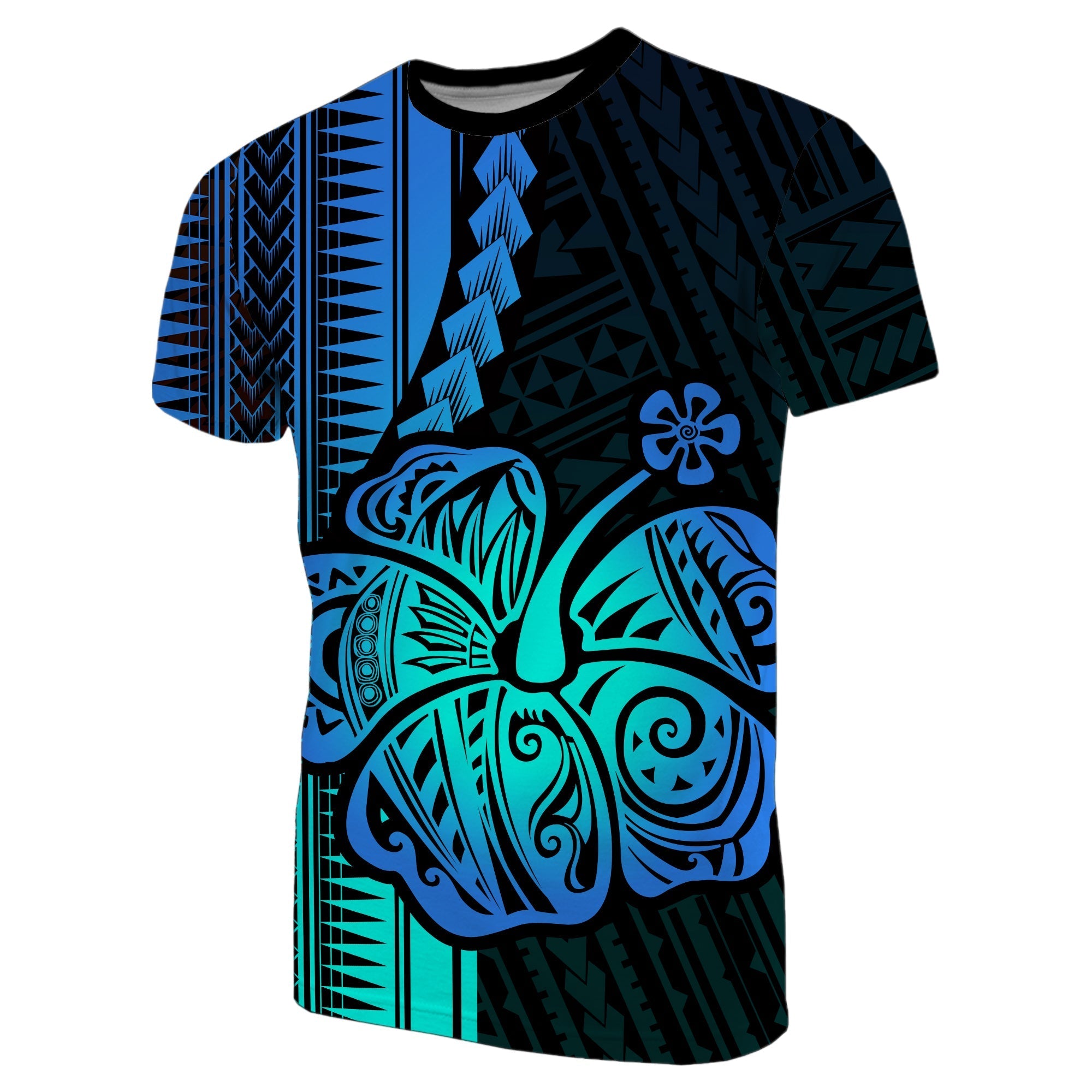 Custom Polynesian Hibiscus T Shirt Hawaiian Style No.2 LT6 - Wonder Print Shop
