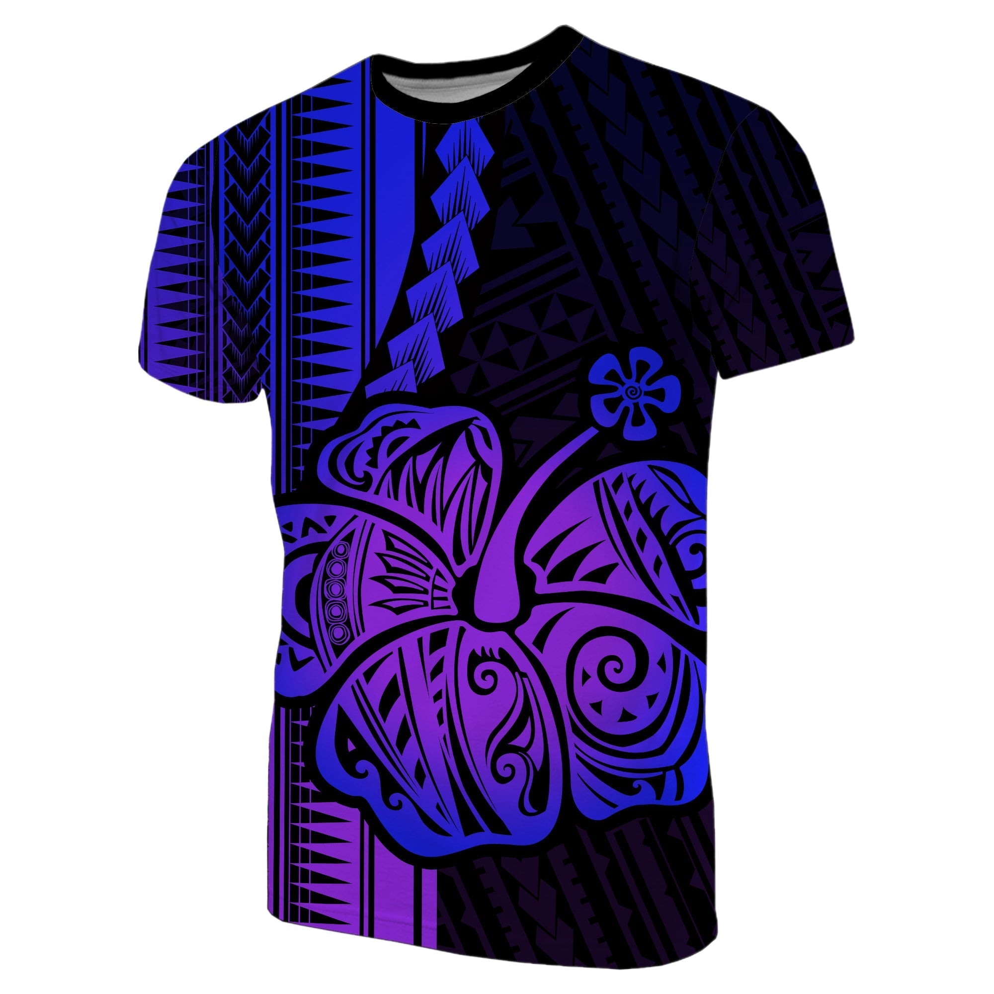 Custom Polynesian Hibiscus T Shirt Hawaiian Style No.3 LT6 - Wonder Print Shop