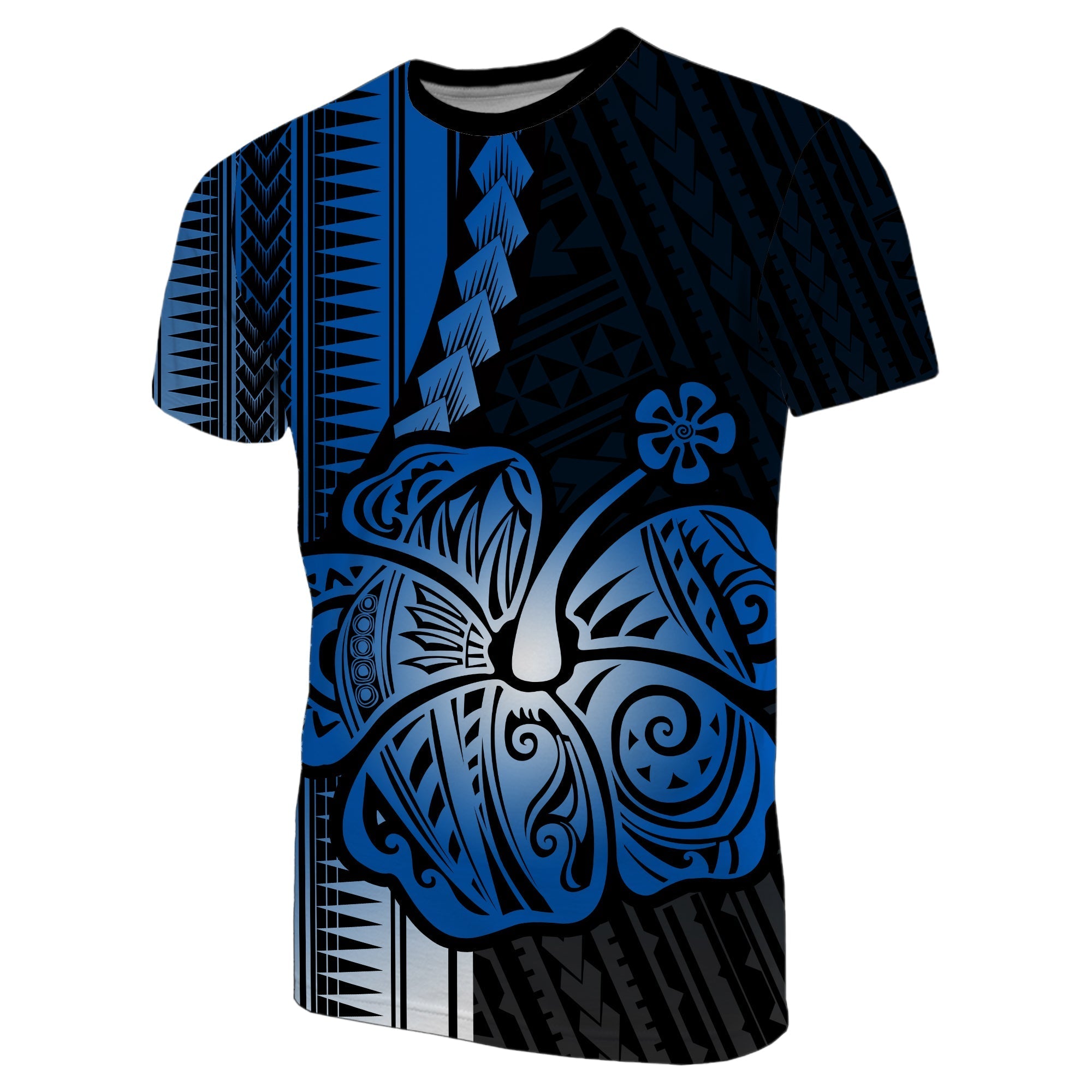 Custom Polynesian Hibiscus T Shirt Hawaiian Style No.5 LT6 - Wonder Print Shop