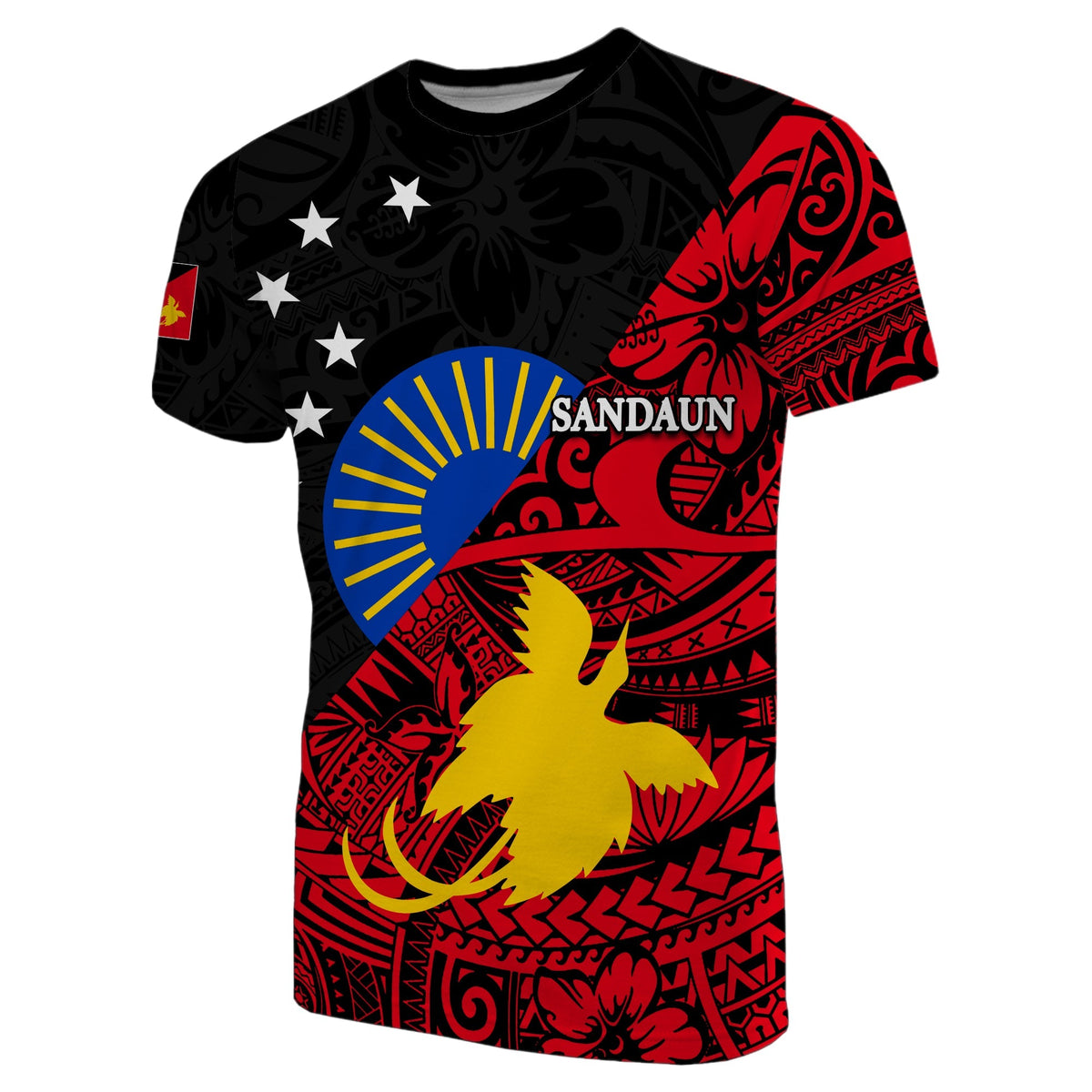 Custom Sandaun Province T Shirt Of Papua New Guinea LT6 - Wonder Print Shop