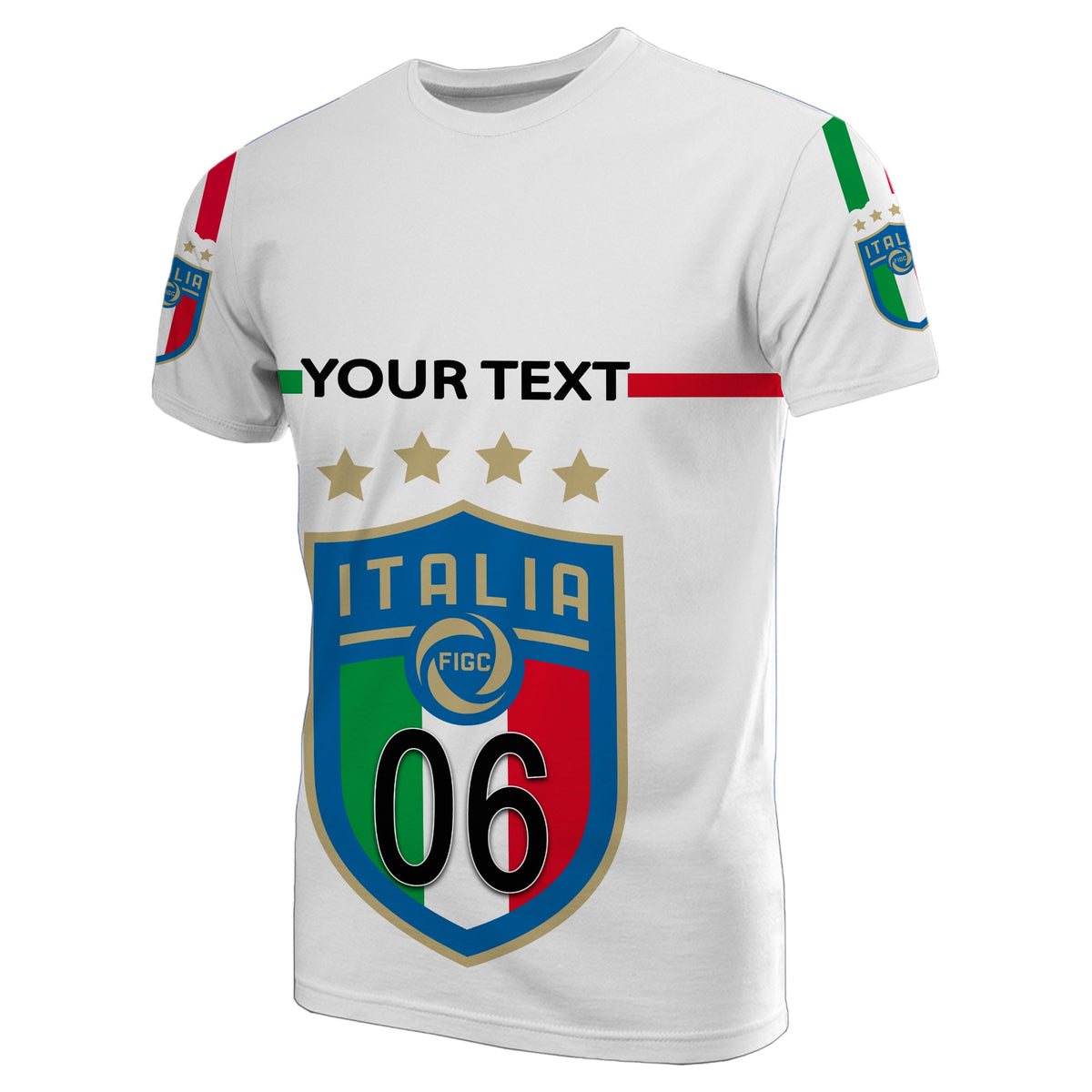Custom Italy Euro Champions 2020 T Shirt White Style LT6 - Wonder Print Shop