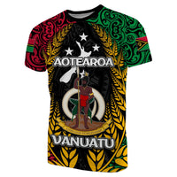 Custom Vanuatu T Shirt Mix Maori Aotearoa LT6 - Wonder Print Shop