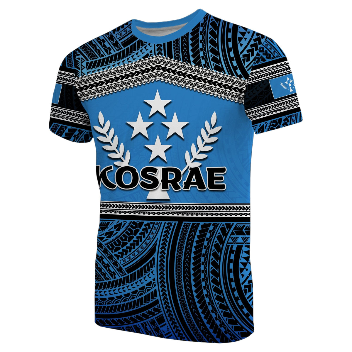 Custom Kosrae T Shirt Polynesian Patterns LT6 - Wonder Print Shop