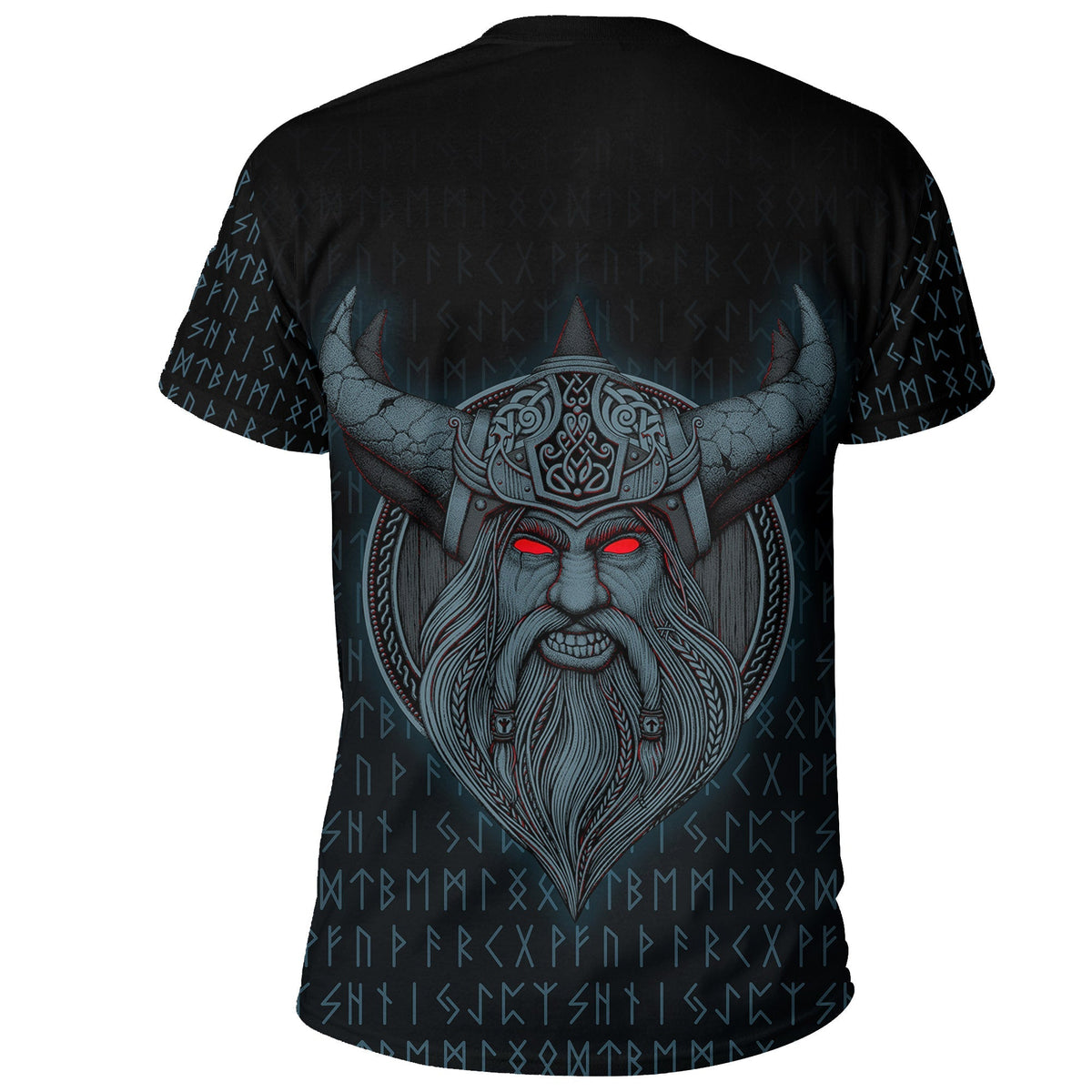 Viking T Shirt Odin Angry RLT12 - Wonder Print Shop