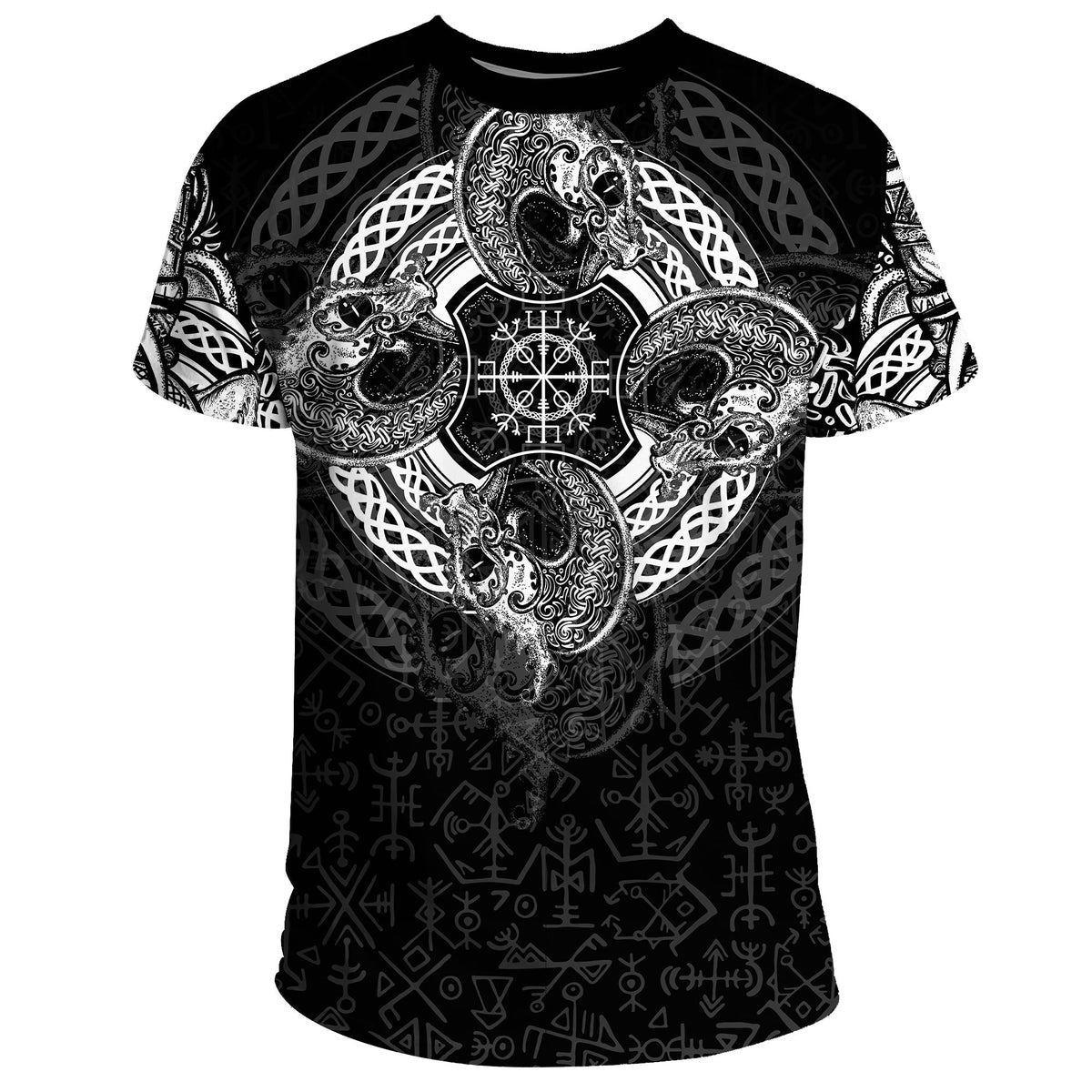 Viking T Shirt Dragon Celtic RLT12 - Wonder Print Shop