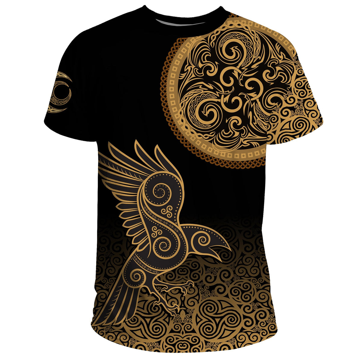 Viking T Shirt Triskele Raven Celtic RLT12 - Wonder Print Shop