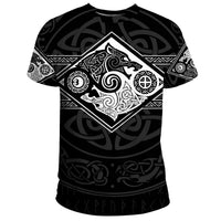 Vikings T Shirt The Wolves, Skoll and Hati RLT12 - Wonder Print Shop
