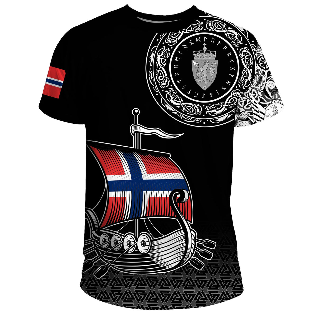 Viking T Shirt Norwegian Drakkar RLT12 - Wonder Print Shop