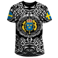 Viking T Shirt Sweden Viking Pattern RLT12 - Wonder Print Shop