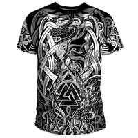Viking T Shirt Valknut and Dragon Tattoo RLT12 - Wonder Print Shop