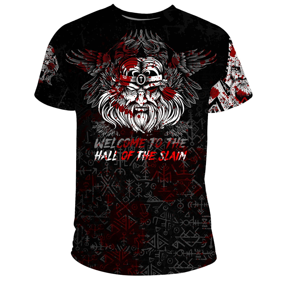 Viking Odin Viking T Shirt Blood RLT12 - Wonder Print Shop