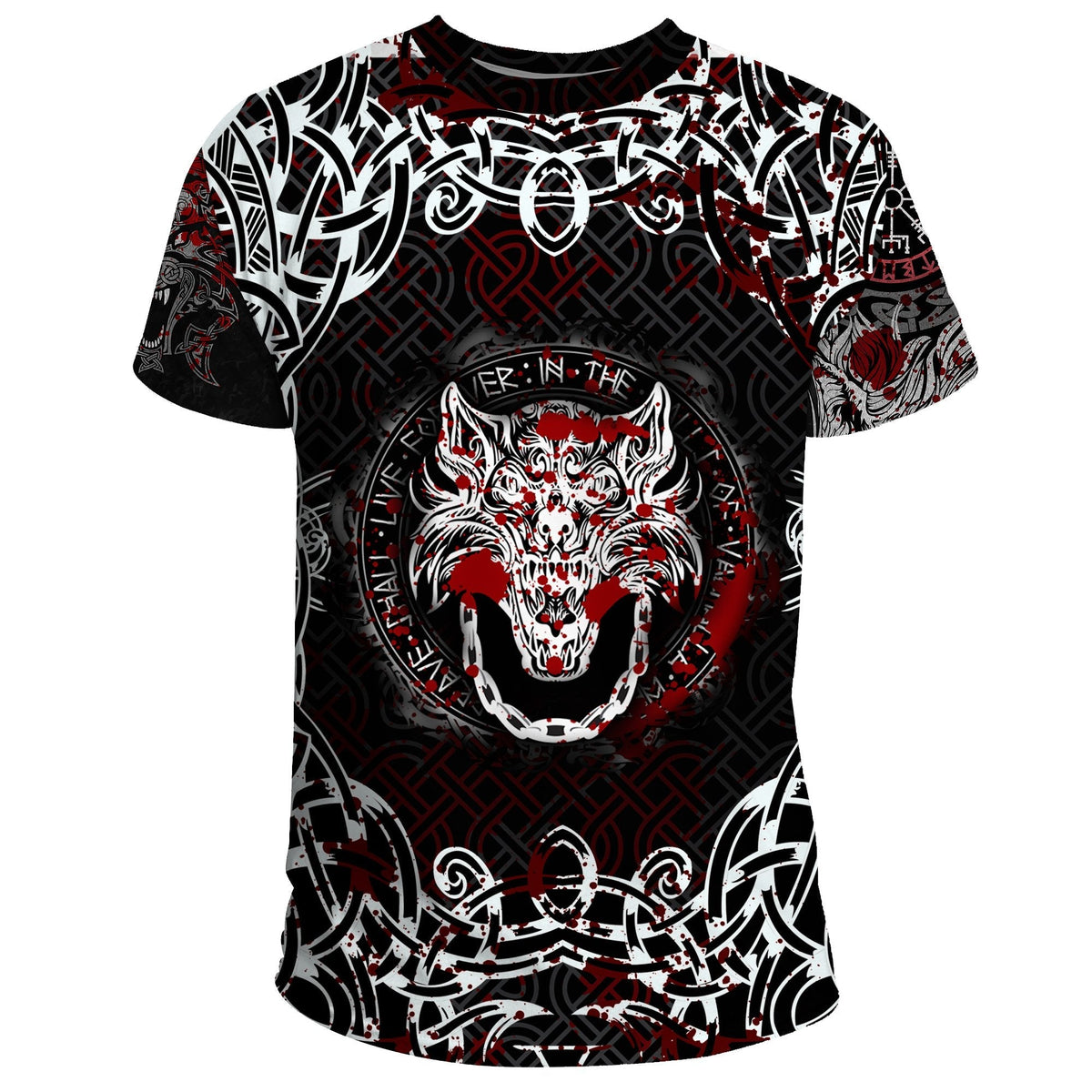 Viking T Shirt Fenrir Viking Blood 3D RLT12 - Wonder Print Shop