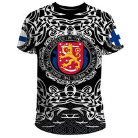 Viking T Shirt Finland Viking Pattern RLT12 - Wonder Print Shop