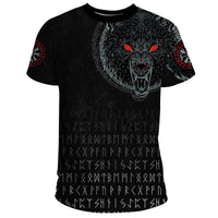Viking T Shirt Fenrir Wolf RLT12 - Wonder Print Shop