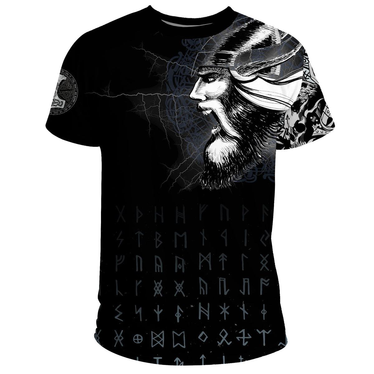 Viking T Shirt Warrior Tattoo 3D RLT12 - Wonder Print Shop