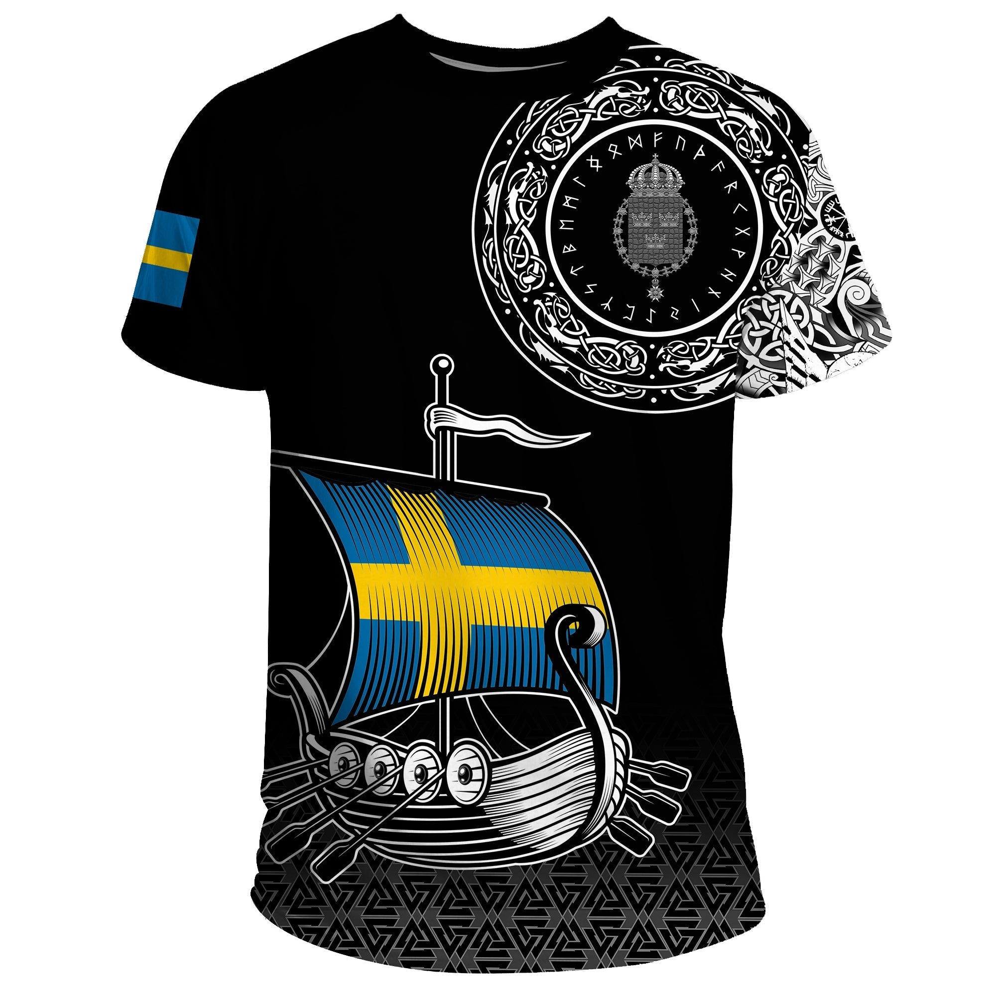 Viking T Shirt Swedish Drakkar RLT12 - Wonder Print Shop